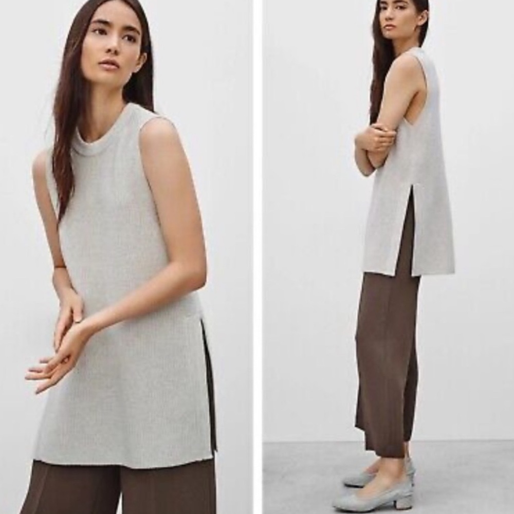 Wilfred‎ palmier sleeveless sweater wool gray